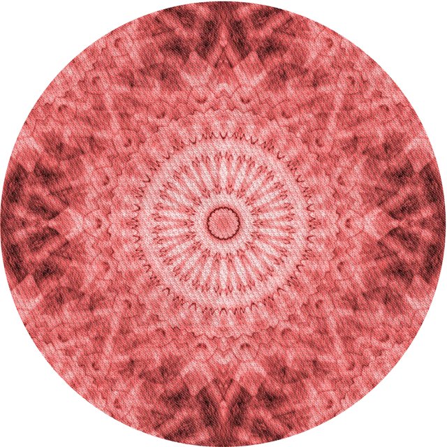 Ahgly Company Tapis d'Intérieur Rond Lavable en Machine Rouge Rubis Transitionnel, 3 Pieds Rond