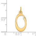 thumbnail image 4 of Diamond2Deal 14K Pendentif Charme Initiale Lettre O en Or Jaune pour Femmes, 4 of 6