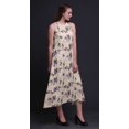 thumbnail image 4 of Bimba Robe Décontractée Oiseau Longue Dos Nu à Col Licou pour Femme Robe de Plage Imprimée - XX-Grand, 4 of 6
