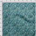 thumbnail image 4 of oneOone Rayon Teal Blue Fabric Tropical Fabric For Sewing Printed Craft Fabric By The Yard 56 Inch Wide, 4 of 5