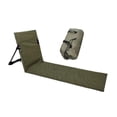 thumbnail image 1 of S SERENABLE Floor Seat with Back Support Adults Poolside Foldable Beach Chair Lounge Mat Dark Green, 1 of 9
