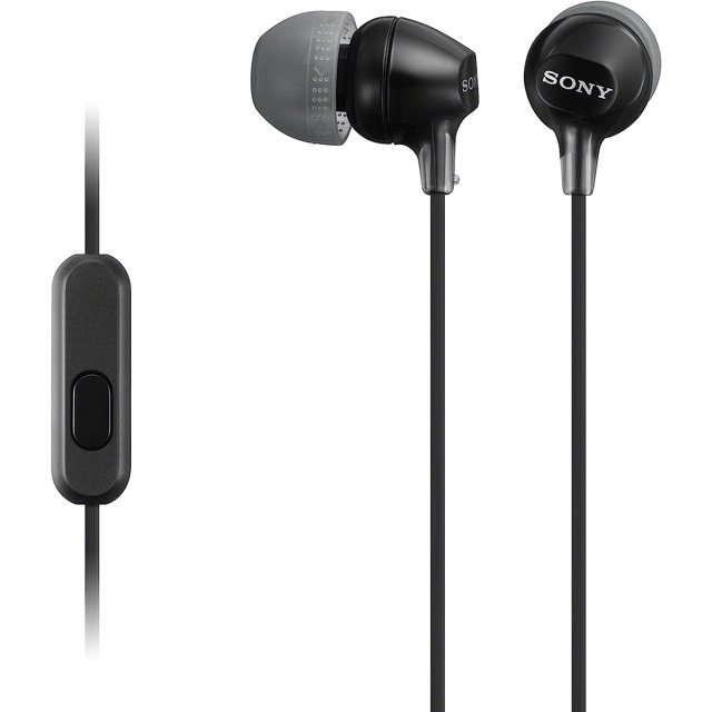 Sony MDR-EX15AP | EX Monitor In-Ear Headphones With Microphone - Black