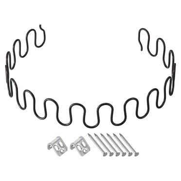 Unique Bargains 27.6' Round Sofa Spring Replacement Kit for Furniture Couch Repair, Black