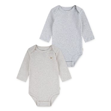 Huggies® Baby Boys' Layette Organic Cotton 2-Pack Long Sleeve Bodysuits