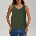 thumbnail image 2 of Dealovy Camisoles pour Femmes Col Ras du Cou Sans Manches Dos Ouvert Hauts de Sortie Blouses Amples Ajustées Camisole, 2 of 6
