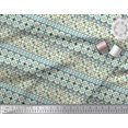 thumbnail image 2 of Soimoi Moss Georgette Fabric Aztec Geometric Decor Fabric Printed Yard 42 Inch Wide, 2 of 3