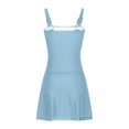 thumbnail image 4 of DGMIOCS Women's Ruffled Flounce Tankini Two Piece Bathing Suit Sky Blue L, 4 of 5
