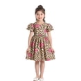 thumbnail image 1 of DuoJiaJ Robe à Manches Courtes pour Tout-Petites Filles, Imprimé Léopard, Robe de Fête, Vêtements, Taille 12-18 Mois, 1 of 5