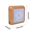 thumbnail image 4 of LED Cabinet Light with Motion Sensor Wireless Night Light for Bathroom Kitchen Wardrobe Staircase 8.2 in x 8.2 in x 0.8 in Battery Powered, 4 of 5