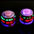 thumbnail image 3 of Children LED Light-up Music Wood-Like Peg-top Hand Spinner Plastic Flash Gyro Toy Gift for Kids, 3 of 8