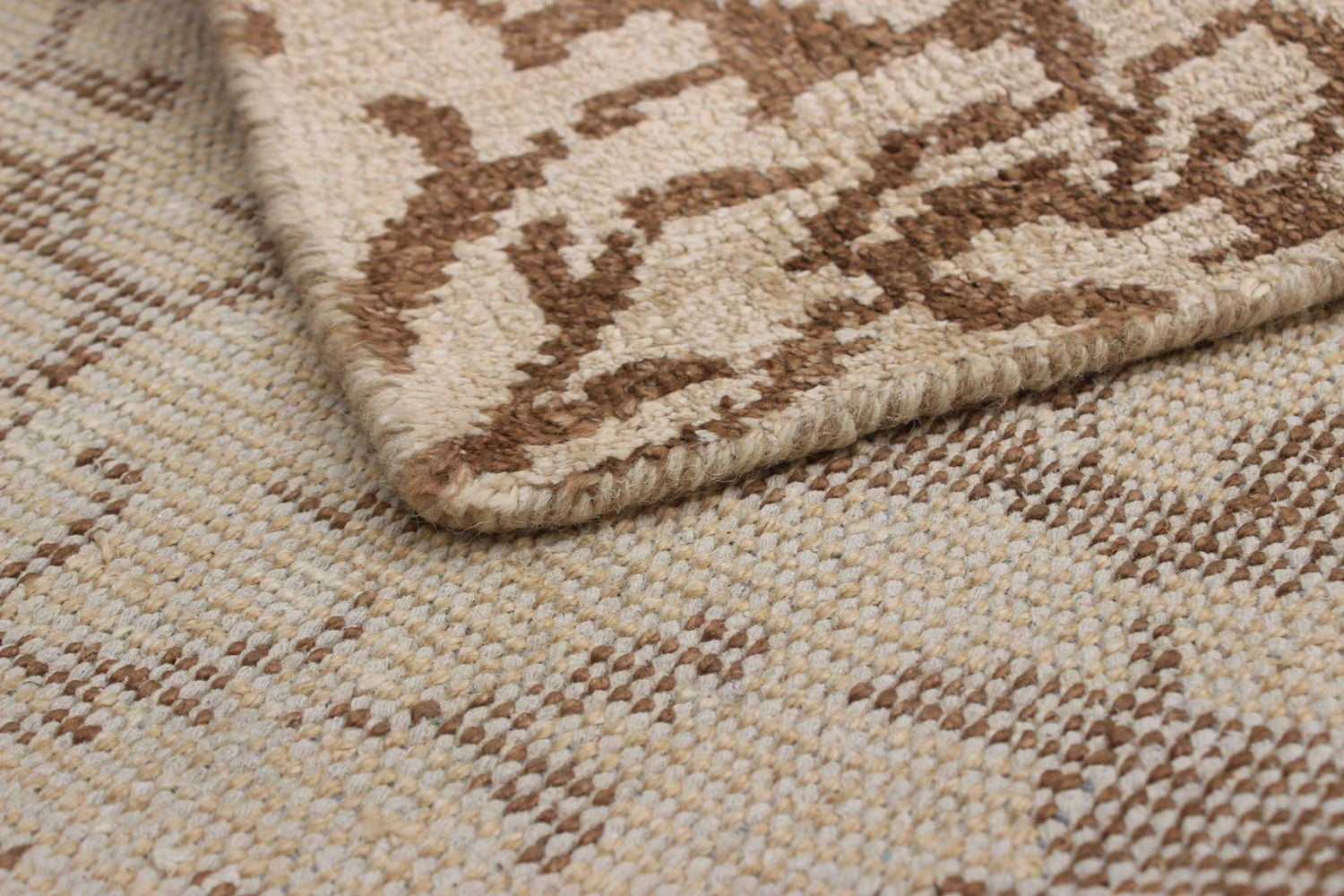 ECARPETGALLERY Tapis Noué à la Main pour Salon, Salle à Manger et Chambre à Coucher Contemporain Collection La Seda 4'10" x 7'9" en Brun