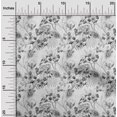 thumbnail image 2 of oneOone Viscose Jersey Gray Fabric Florals Craft Projects Decor Fabric Printed By The Yard 60 Inch Wide, 2 of 4