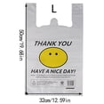 thumbnail image 3 of Rubbish Bags | Happy Face Disposable Bags for Storage - 50Pcs Clear Bags for Garbage Disposal and Organization 50PCS, 3 of 7