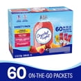 thumbnail image 2 of Crystal Light Sugar-Free Drink Mix Variety Pack, 60 Count – Lemonade, Fruit Punch, Raspberry Lemonade & Wild Strawberry W/ Caffeine On-the-Go Packets, 2 of 6