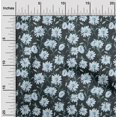 thumbnail image 2 of oneOone Rayon Teal Green Fabric Floral Retro Craft Projects Decor Fabric Printed By The Yard 56 Inch Wide, 2 of 5