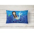 thumbnail image 2 of Carolines Treasures VHA3010PW1216 Welcome Mermaid Canvas Decorative Pillow, 2 of 3