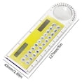 thumbnail image 3 of PRETXORVE 3-in-1 10cm Solar Ruler Calculator Multifunctional Large Display Screen Mini Solar Ruler Calculator, 3 of 5