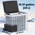 thumbnail image 3 of Outsunny Réfrigérateur de Voiture, Glacière Électrique de 42 Pintes (40 L), -4-68 °F, 3 of 10