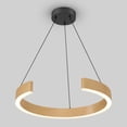 thumbnail image 3 of Artika Vance LED Modern Pendant Light, Black and Wood Effect, 3 of 9