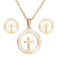 thumbnail image 1 of Boucles d'Oreilles pour Femmes Ensemble de Bagues Pendentif Mode pour Femmes Collier Clavicule Coloré Boucles d'Oreilles Exquises, 1 of 3
