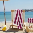 thumbnail image 3 of Mainstays Cabana Stripe Decorative Beach Towels, 4-pack, Lilac, 3 of 5