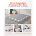 thumbnail image 4 of KFFKFF Box Spring, Queen Size Bed Frame with Washable Fabric Cloth, Heavy Duty Metal Frame for Queen Bed, 4 in Mattress Foundation, 3500 lbs Max Weight Capacity, 4 of 9
