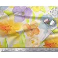 thumbnail image 3 of Soimoi Rayon Fabric Flower Watercolor Printed Fabric 1 Yard 42 Inch Wide, 3 of 3