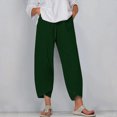 thumbnail image 1 of RXIRUCGD Capris d'Été Confortables à Jambes Larges et Amples pour Femmes, Vert, Taille : S, 1 of 5