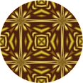 thumbnail image 1 of Ahgly Tapis d'Intérieur Lavable en Machine Carré Orange Or, 3 Pieds Carré, 1 of 7
