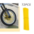 thumbnail image 1 of Ensemble de Décoration de Rayons de Roue Jaune 72 Pcs Manchon de Décoration de Rayons de Roue Bicyclette Motocyclette Ensemble de Rayons Colorés, 1 of 6