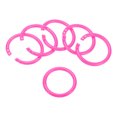thumbnail image 1 of Unique Bargains Loose Leaf Rings Binder Ring Plastic O Rings, Pink, 50 Count, 1 of 6