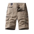 thumbnail image 1 of Birdeem Mens Plus Size Cargo Shorts Multi-Pockets Relaxed Summer Beach Shorts Pants, 1 of 5