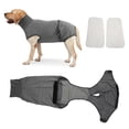 thumbnail image 4 of Chien Corps Entier, Vêtement Physiologique pour Chien Doux pour la Peau Réutilisable Flexible Réduit l'Anxiété Multifonction pour Neutre Récupération Chirurgicale S,m,L,TG,TTG,TTTG, 4 of 8