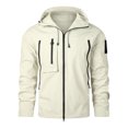 thumbnail image 3 of RKSTN Jackets for Men Fall Fashion Spring And Charge Coat Thin Outdoor Mountaineering And Riding Windproof Work Coat Mens Coats, 3 of 4