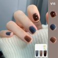 thumbnail image 2 of Riforla Three Color Nail Polish No Baking Quick Drying Set Durable Tearable Water Based Manicure 1ml Nail Polish, 2 of 3