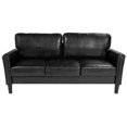 thumbnail image 2 of Sofa Bari rembourré en cuir brun, 2 of 5