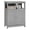 Grey, variant on Costway Bathroom Storage Cabinet Wood Floor Cabinet w/ Double Shutter Door Black