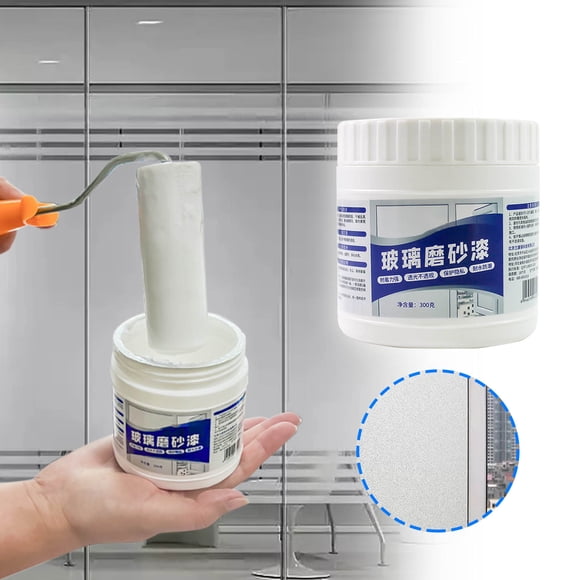 Vaidha 300g Watertight Ultraviolets Resistance Frosted Glass Paint With Roller Brush Tailored Sandblasted Bathroom Doors Casement And Bathroom Glass