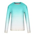 thumbnail image 4 of Meichang T-Shirt à Manches Longues pour Homme, T-Shirts Graphiques pour Homme Décontractés à Imprimé Dégradé 3D, T-Shirts Fantaisie à Col Rond Confortables à Manches Longues pour Homme, 4 of 5