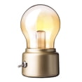 thumbnail image 1 of Ampoule Veilleuse Rétro à DEL - Lampe de Chevet Vintage Rechargeable par USB pour Bureau, Boîtier ABS+verre, 1 of 5