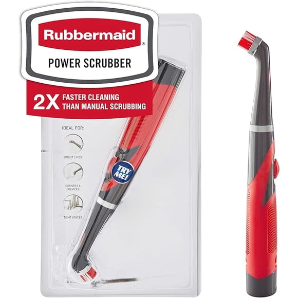 Rubbermaid Reveal Power Scrubber, Grout & Tile Bathroom Cleaner, Shower Cleaner, and Bathtub Cleaner, Multi-Purpose Scrub Brush