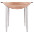 thumbnail image 3 of Winsome Sorella Round Drop Leaf Table Natura/White Finish, 3 of 8