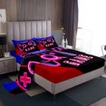 thumbnail image 1 of Erosebridal Gradient Gamepad Print Sheet Set Queen, Teens Gamer Bedding Sets Queen Size, Gaming Theme Room Decor 4pcs, 1 of 7