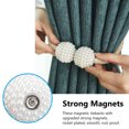 thumbnail image 4 of Amerteer 4 PCS Magnetic Curtain Tiebacks Clips Decorative Rope Holdbacks, Drapery Tie Backs Weave Holder for Window Draperies Hold Curtains Drape Ties Backs 16 inch Holdback, 4 of 7