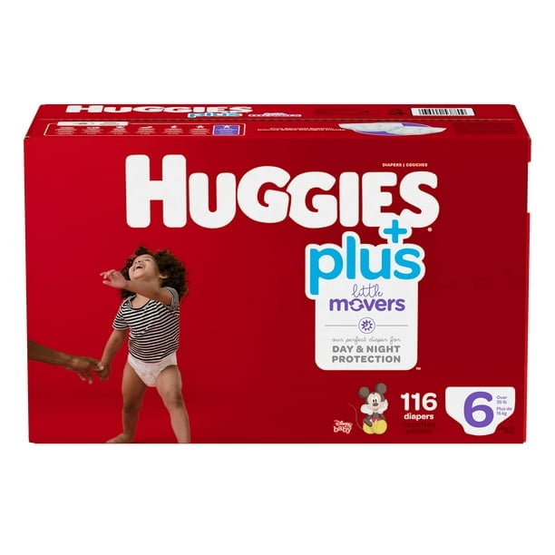 Huggies Little Movers Plus, Size 6, Pack of 116