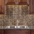 thumbnail image 2 of Fasade Decorative Vinyl Backsplash Kit 15 sq ft Coverage, 5 Panels- Bermuda Bronze, 2 of 6