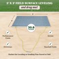 thumbnail image 3 of Yard Tuff ATV/UTV 5' x 3' Zinc Plated Field Surface Leveling Drag Mat (2 Pack), 3 of 10