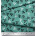 thumbnail image 2 of Soimoi Viscose Chiffon Fabric Triangle Block Decor Fabric Printed Yard 42 Inch Wide, 2 of 3