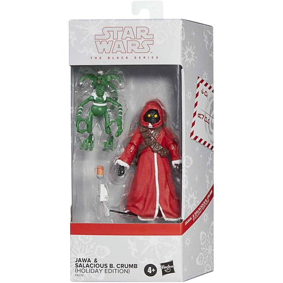 Star Wars The Black Series Holiday Edition 6 Inch Action Figure Box Art Exclusive - Jawa & Salacious Crumb
