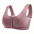 thumbnail image 1 of Front Closure Bras for Women Button Shaping Cup Bralettes Full Coverage Brasieres Wireless Posture Correcting Bra Studded Bra, 1 of 1